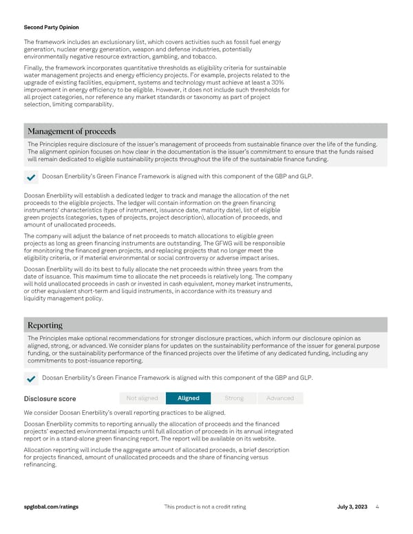 Doosan Enerbility Co. Ltd.'s Green Finance Framework - Page 4