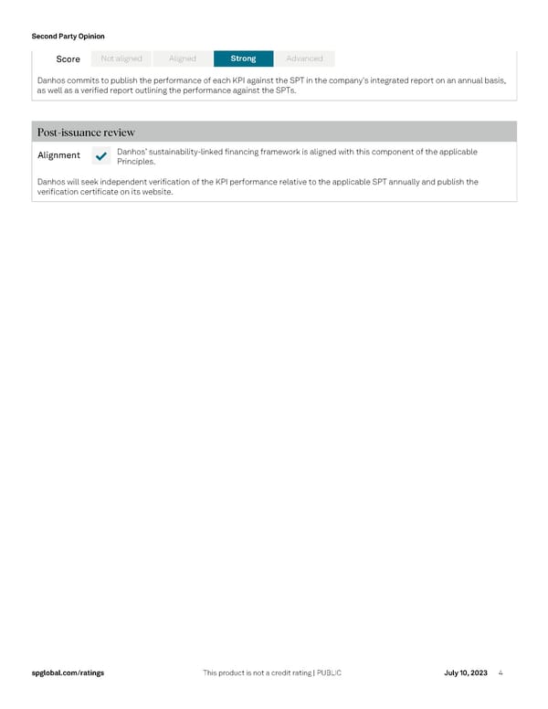 Fibra Danhos' Sustainability Linked Financing Framework - Page 4