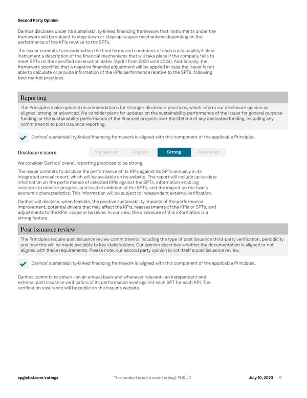 Fibra Danhos' Sustainability Linked Financing Framework - Page 9