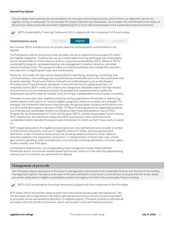 Banco de Crédito del Perú's 2023 Sustainability Financing Framework - Page 4