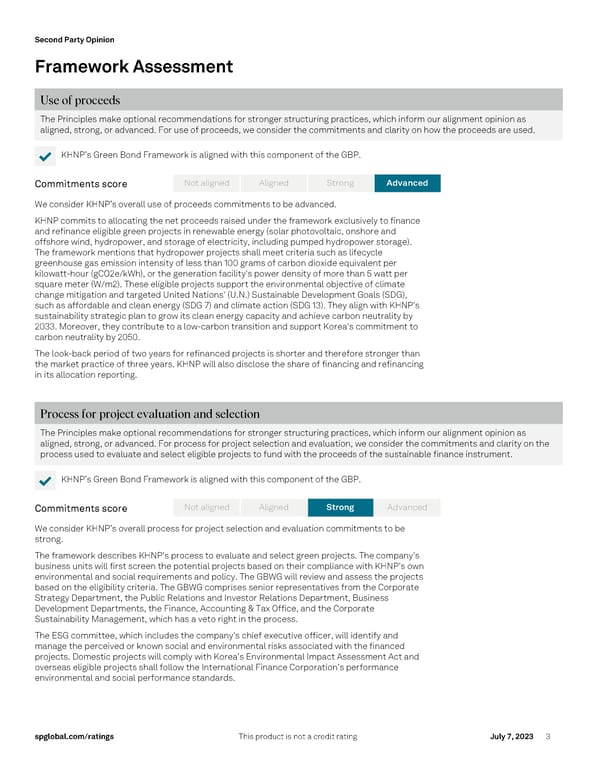 Korea Hydro & Nuclear Power Co. Ltd.'s Green Bond Framework - Page 3