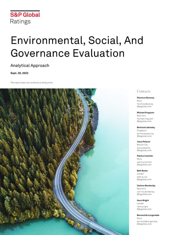 Environmental, Social, And Governance Evaluation - Page 1