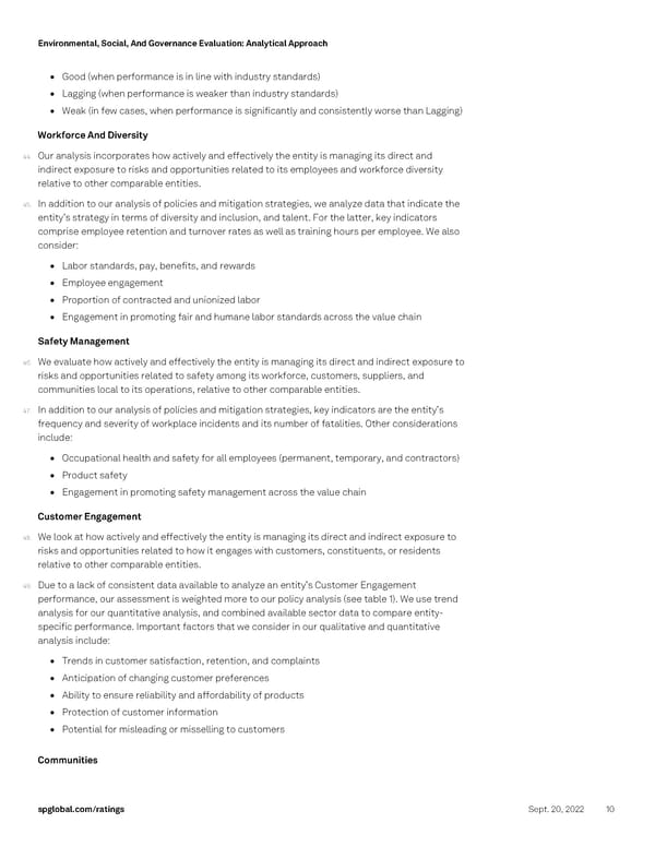 Environmental, Social, And Governance Evaluation - Page 10