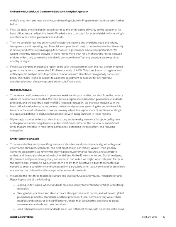 Environmental, Social, And Governance Evaluation - Page 12