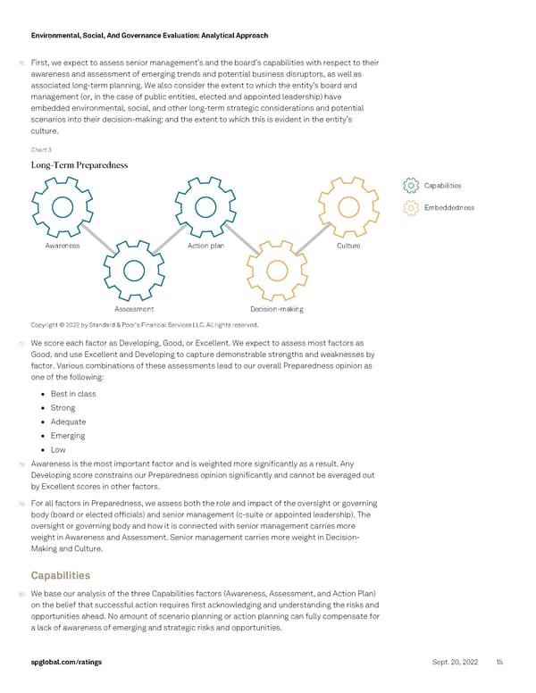 Environmental, Social, And Governance Evaluation - Page 15