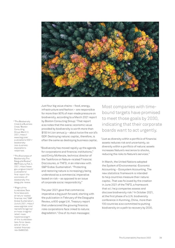 The Sustainability Yearbook 2022 - Page 39