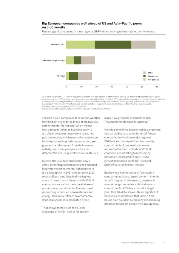 The Sustainability Yearbook 2022 - Page 41