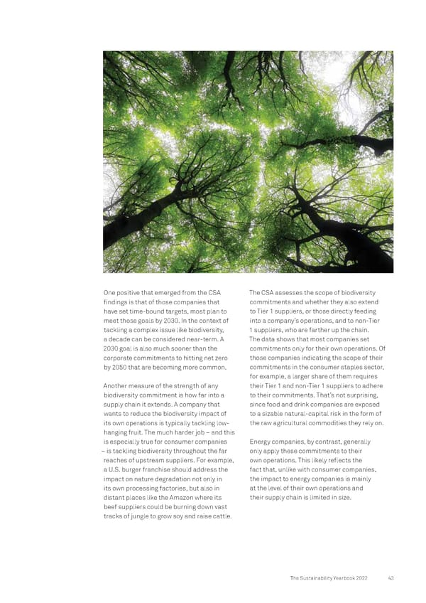 The Sustainability Yearbook 2022 - Page 43