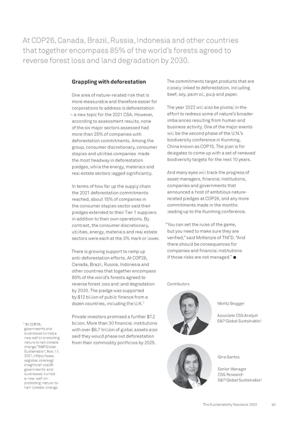 The Sustainability Yearbook 2022 - Page 45