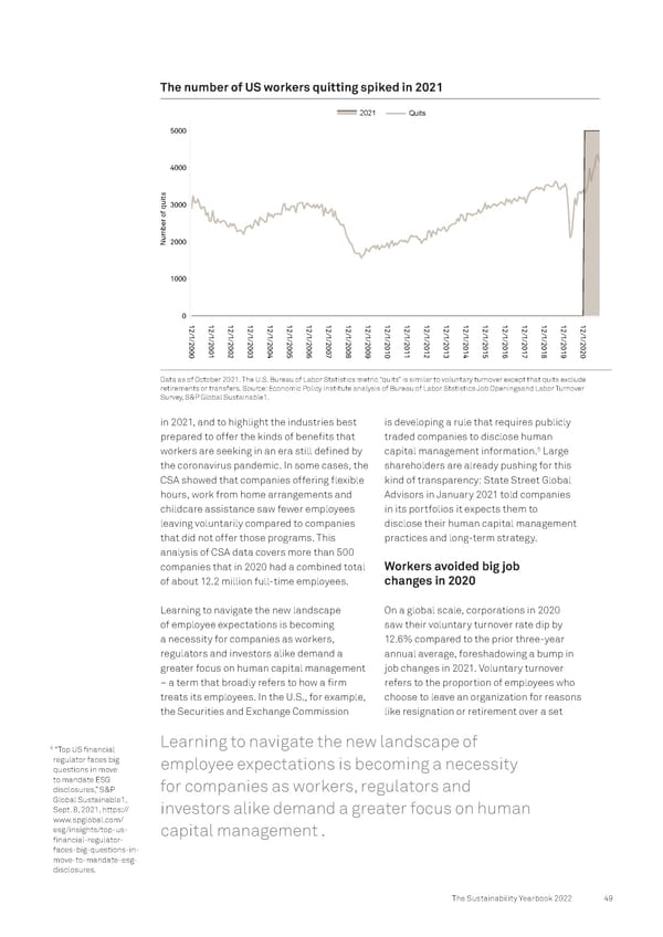 The Sustainability Yearbook 2022 - Page 49