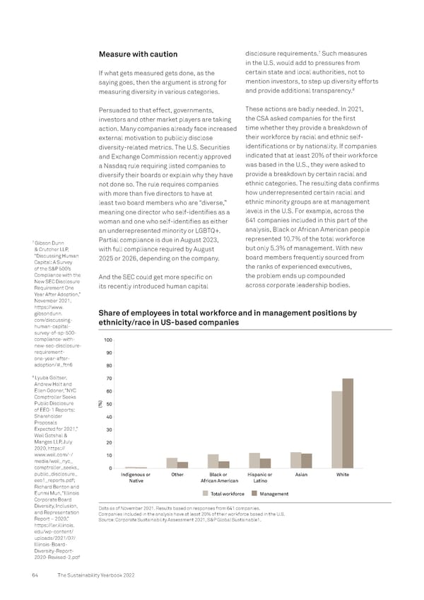 The Sustainability Yearbook 2022 - Page 64